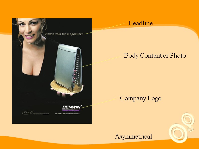 Headline Body Content or Photo Company Logo Asymmetrical